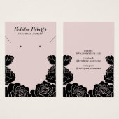 Écran rose Floral Elevage Collier Bijoux (Devant & derrière)