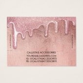 Écran rose Parties scintillant épaisse or Lecteurs (Dos)