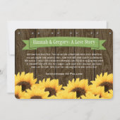 ÉCRAN RUSTIQUE VERT ENREGISTRER LA CARTE DE DATE (Dos)