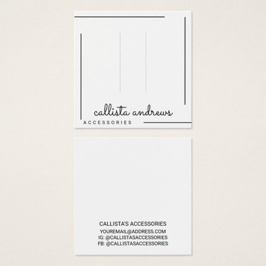 Écran simple à bordure noire en noir (Devant & derrière)