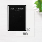 Écran simple Noir moderne de bijoux d'oreille (Bureau)