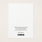 Écran simple Noir moderne de bijoux d'oreille (Dos)