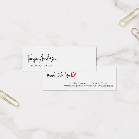 Écran stylish Script Made Love Heart Écouter (Bureau)