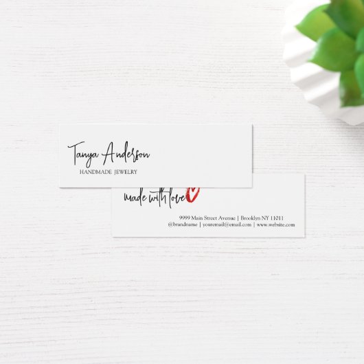 Écran stylish Script Made Love Heart Écouter (Bureau)