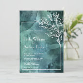 Ecran vert émeraude invitation minimaliste (Debout devant)