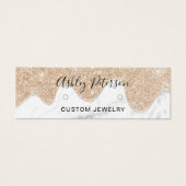 Écrans de parties scintillant en marbre or boucles (Devant)