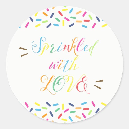 Écrasé avec des étiquettes d'amour Stickers Merci (Devant)