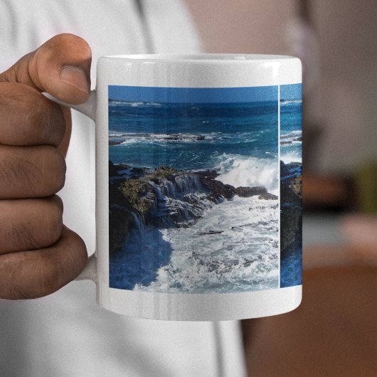 Écrasement Des Vagues Série D'Images Café Mug