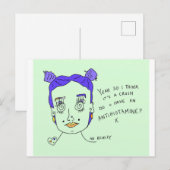 Écraser | Impression de carte postale | #surentend (Devant / Derrière)