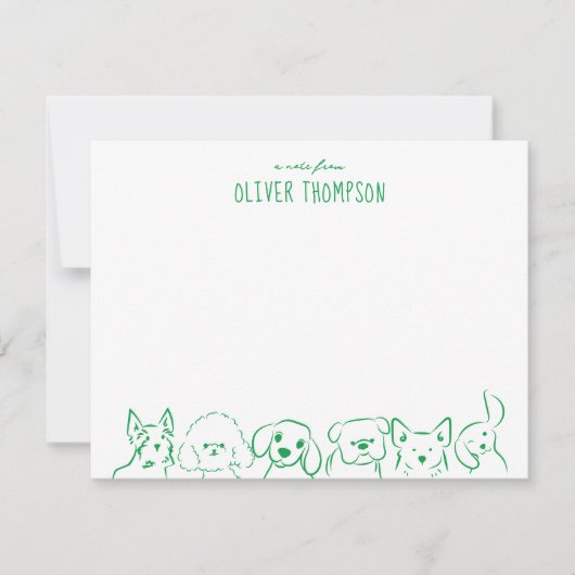 Écraser Une Note De La Carte De Croquis Animale De (Devant)