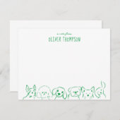 Écraser Une Note De La Carte De Croquis Animale De (Devant / Derrière)