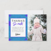 Écraseur de coeur Enfants Photo Anniversaire Merci (Devant)