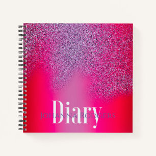 Écrire en rose vif festif : journal personnalisabl