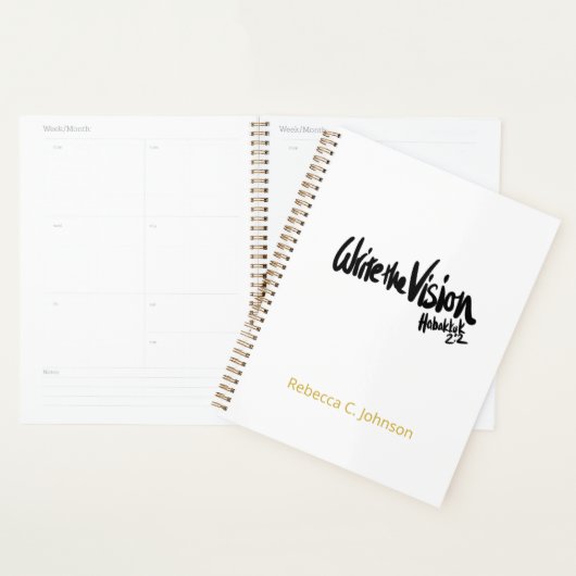 Écrire la vision Écriture chrétienne personnalisée (Devant avec enveloppe)