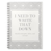 Écrire le Carnet (Devant)