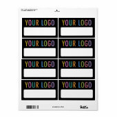 Écrire sur le nom Balises Stickers Logo personnali (Feuille entière)