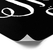 Écrire toujours merci Thanksgiving Poster | Noir (Coin)