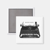 Écrire un aimant de machine à écrire (Recto/Verso)