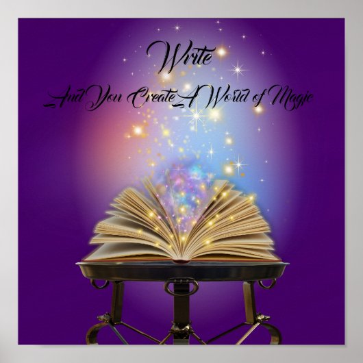 Écrire une affiche motivante (Devant)