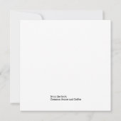 Écris Plus. Texte Moins. Carte de correspondance (Dos)