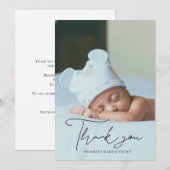 Écrit à la main votre Baby shower photo Merci (Devant / Derrière)