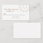 Écrit dans la carte RSVP de mariage des étoiles (Devant / Derrière)