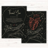 Écrit dans le Carte de remerciements des étoiles