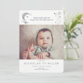 Écrit dans le Faire-part de constellation des étoi (Debout devant)