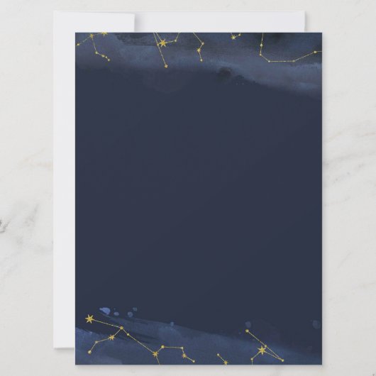 Écrit dans le Faire-part de mariage des étoiles (Dos)