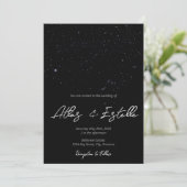 Écrit dans le Faire-part de mariage des étoiles (Debout devant)