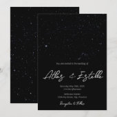 Écrit dans le Faire-part de mariage des étoiles (Devant / Derrière)