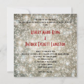 Écrit dans le faire-part de mariage d'étoiles (Dos)