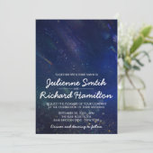 Écrit dans le Faire-part de mariage Galaxy des éto (Debout devant)