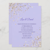 Écrit Dans Le Faire-part de mariage Stars (Devant / Derrière)