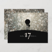 Écrit dans les étoiles - Carte de numéro de table (Devant / Derrière)