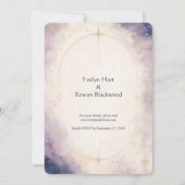 Écrit dans les Étoiles Invitation de Mariage Céles (Dos)