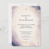 Écrit dans les Étoiles Invitation de Mariage Céles (Devant)