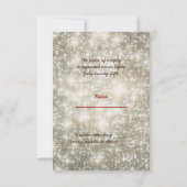 Écrit dans les étoiles Mariage RSVP Invitation (Dos)