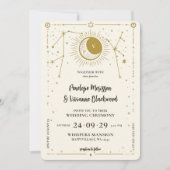 Écrit dans Stars Lesbian Faire-part de mariage (Devant)