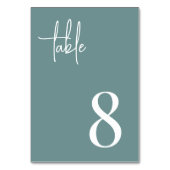 Écrite à la main moderne + Numéro de table de séri (Par défaut)