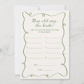 Écrite à la main Vert Quel âge avait la carte d'ép (Devant)