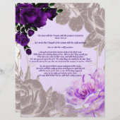 Écrits du papier personnalisé au parfum coûteux (Devant / Derrière)