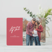 écriture à la main saison de l'amour Carte photo (Debout devant)