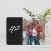 écriture à la main saison de l'amour Carte photo (Debout devant)