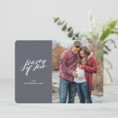 écriture à la main saison de l'amour Carte photo (Debout devant)