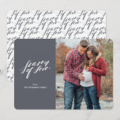 écriture à la main saison de l'amour Carte photo (Devant / Derrière)