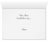 Écriture À ma future femme Mariage pliée (Intérieur Horizontal (Bas))