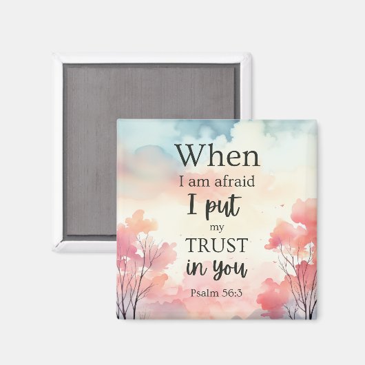 Écriture Aimant Fridge - Psaume 56:3 (Recto/Verso)