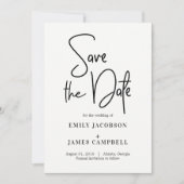 Écriture Amusante Enregistrer La Carte Date (Devant)