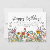 Écriture Anniversaire Carte de voeux Proverbes 9:1 (Devant)